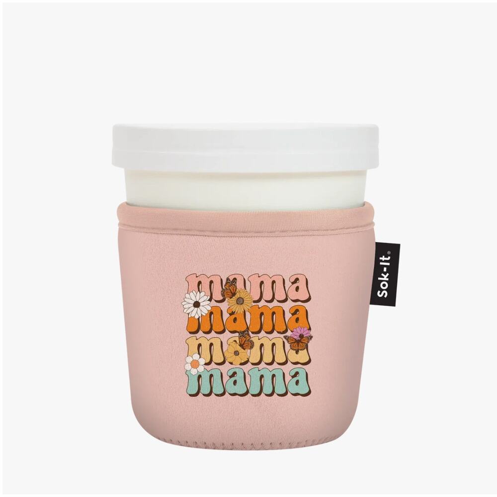 Sok-It IceCreamSok Neoprene Sleeve Ice Cream Pint Container Mama Knows Best NEW